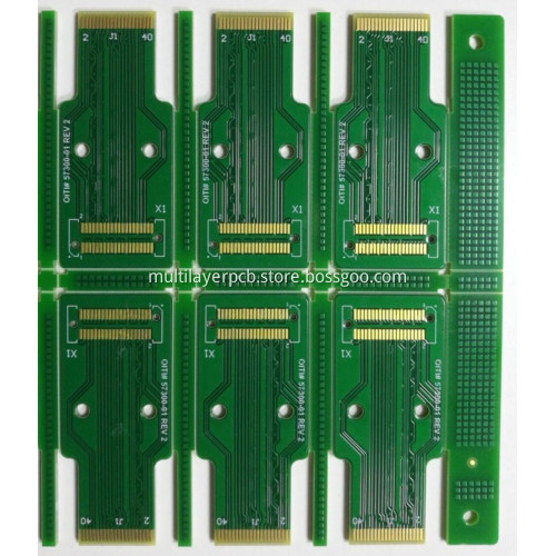 Immersion gold and gold tabs circuit board